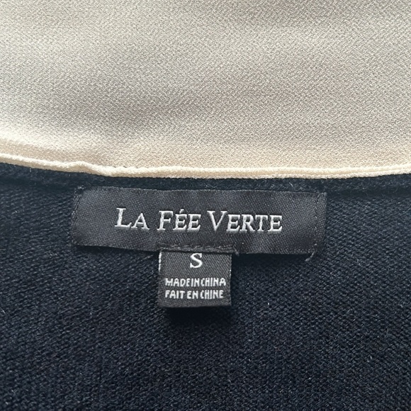 Cashmere Blend Layered Sweater Blouse S - Picture 5 of 7